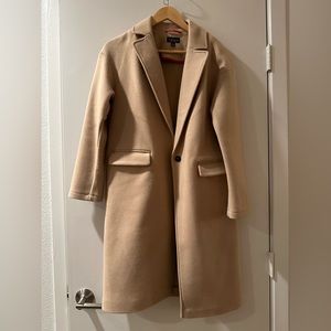 Topshop camel coat
